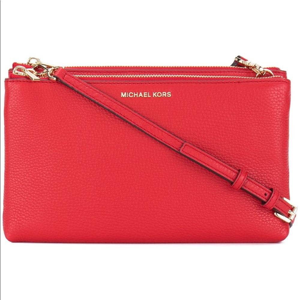 Red Michael Kors Cross Body Purse